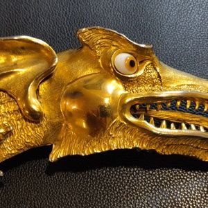 RARE Christopher Ross Dragon Belt Buckle